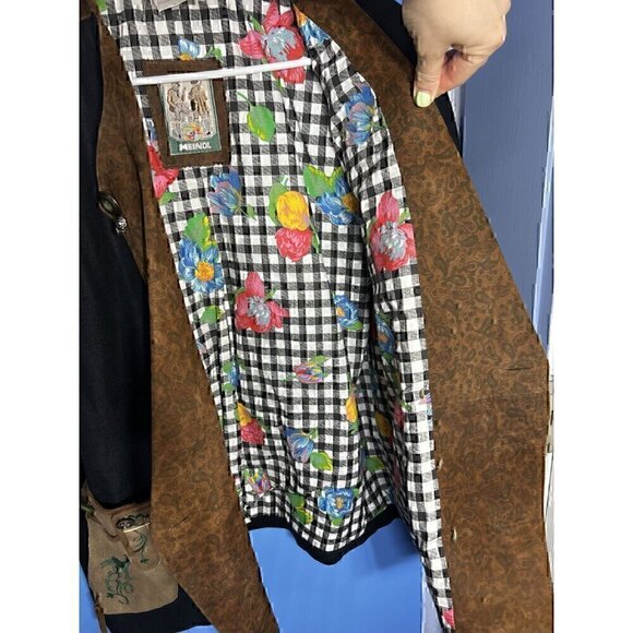 Vintage Herren German Jacket With Embroidered Pockets & Unique Buttons - Picture 4 of 13